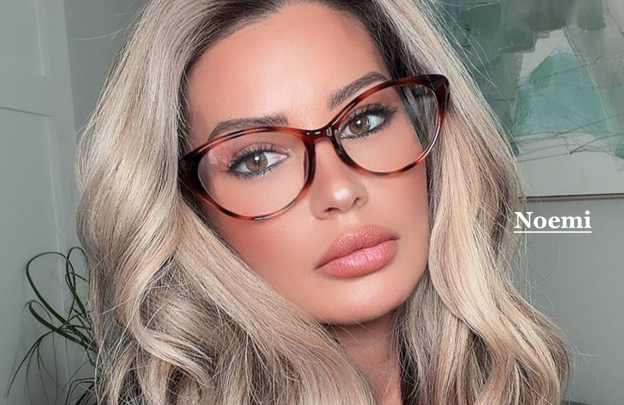 oval and long face glasses styling example