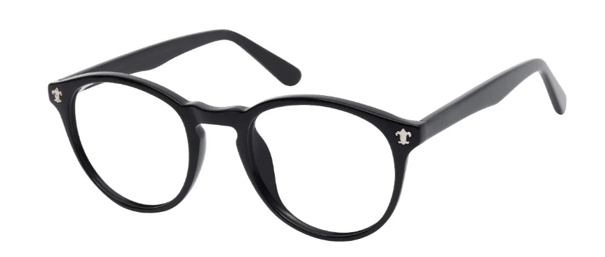 Nia - Oval Black Glasses for Men & Women Nia - Oval Black Glasses for Men & Women