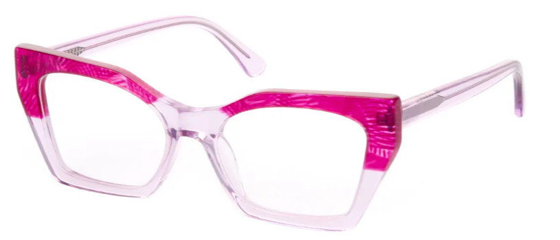 Cat-eye Translucent-Pink Glasses -E08368 Cat-eye Translucent-Pink Glasses -E08368