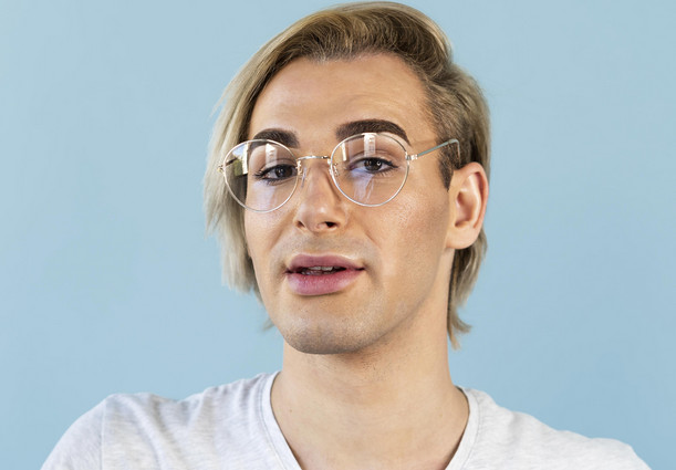 silver frame glasses