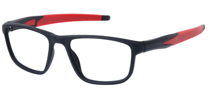 Rectangle Black-Red Glasses E08649B Rectangle Black-Red Glasses E08649B