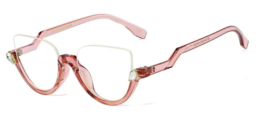 Cat-eye Pink Glasses E08764B Cat-eye Pink Glasses E08764B