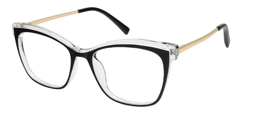 Cat-eye Black-Transparent Glasses E08198A Cat-eye Black-Transparent Glasses E08198A