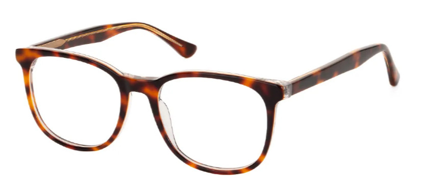 Square Tortoiseshell Glasses E08406B Square Tortoiseshell Glasses E08406B