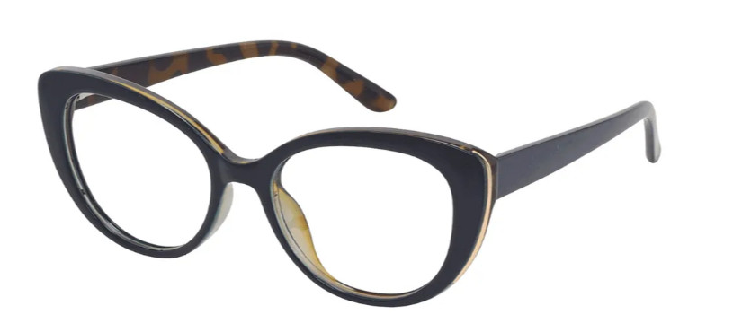 Cat-eye Blue-Tortoiseshell Glasses E08083A Cat-eye Blue-Tortoiseshell Glasses E08083A