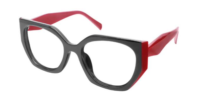 Geometric Red Reading Glasses E08144C Geometric Red Reading Glasses E08144C