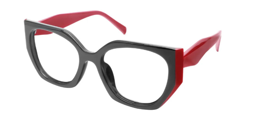 Geometric Red Reading Glasses E08144C Geometric Red Reading Glasses E08144C