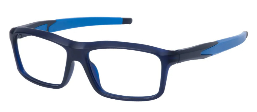 Rectangle Blue Sports Glasses E08650D Rectangle Blue Sports Glasses E08650D