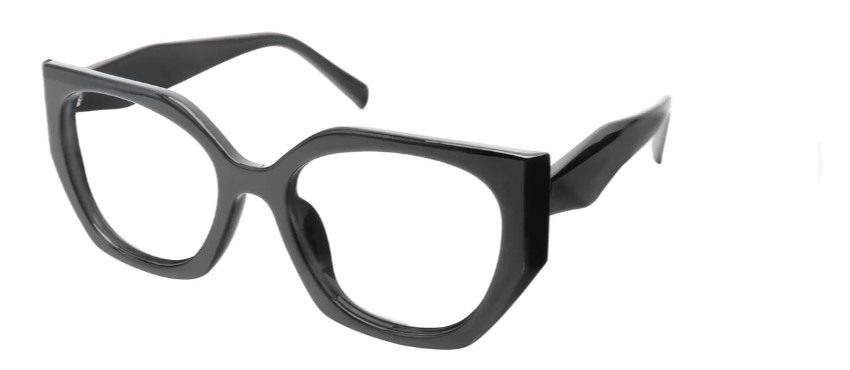 Geometric Black Reading Glasses E08144A Geometric Black Reading Glasses E08144A