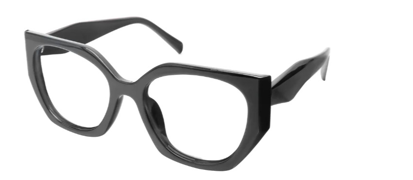 Geometric Black Reading Glasses E08144A Geometric Black Reading Glasses E08144A