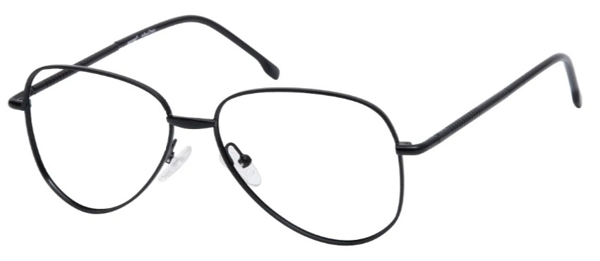 Geometric Black Glasses E0587A