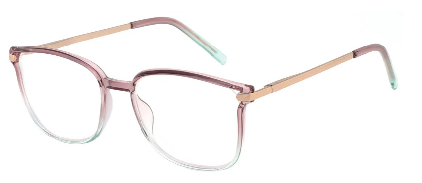 Square Pink Reading Glasses E08263A