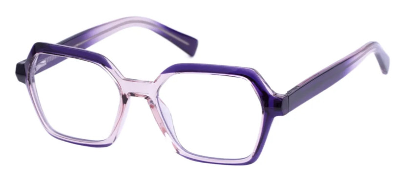 Geometric Purple Glasses E08305C Geometric Purple Glasses E08305C