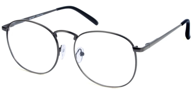 Round Bright Nickel Glasses E08765A Round Bright Nickel Glasses E08765A
