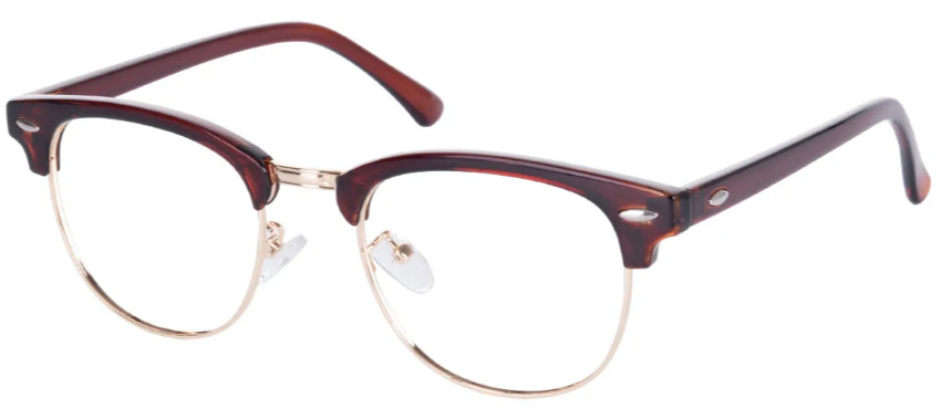Browline Red Glasses E08623B Browline Red Glasses E08623B