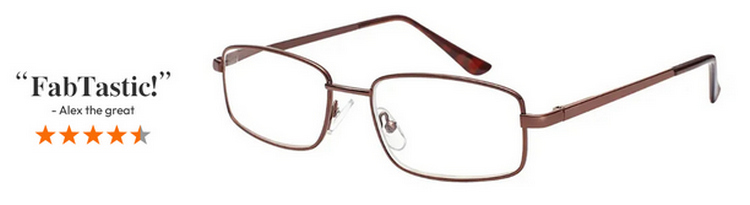Rectangle Brown Glasses AL7008C1 Rectangle Brown Glasses AL7008C1