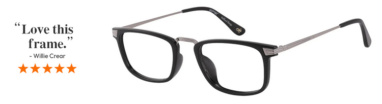 Rectangle Black Glasses E19001 Rectangle Black Glasses E19001
