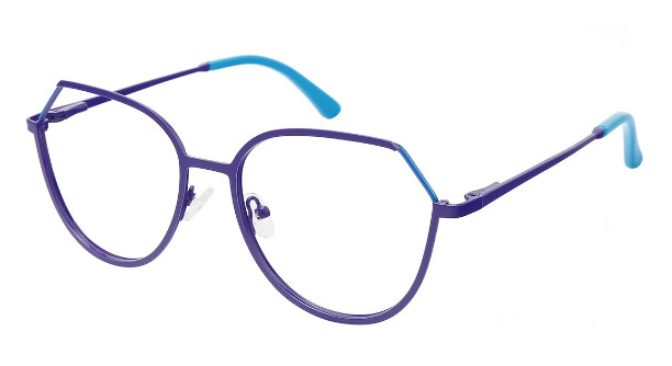 Geometric Purple/Blue Glasses E08220A Geometric Purple/Blue Glasses E08220A