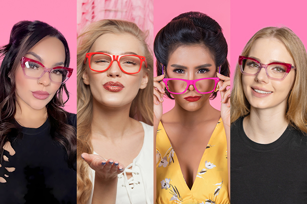 Women's pink eyeglasses Women's pink eyeglasses