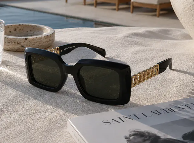 Mixed Material Sunglasses
