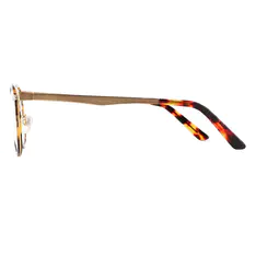 Oval Tortoiseshell/Gold Eyeglasses