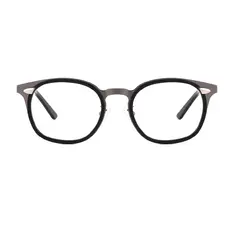 Square Bright Gray Eyeglasses