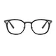 Oval Black/Blue Eyeglasses