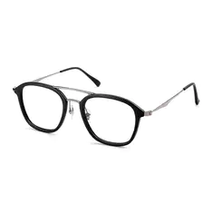 Aviator Black/Silver Eyeglasses