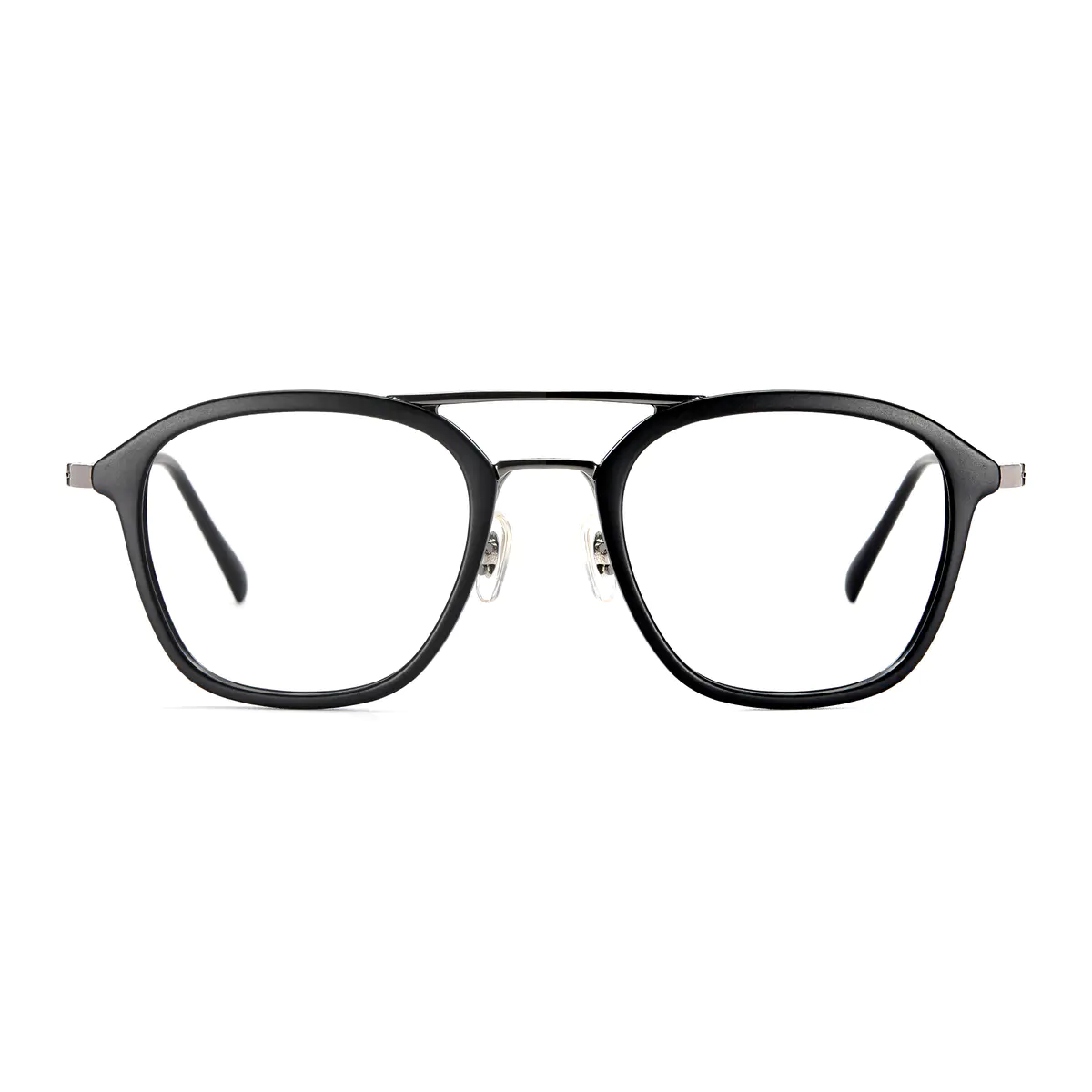 Aviator Black/Silver Eyeglasses
