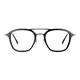 Aviator Black/Silver Eyeglasses