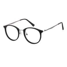 Oval Black Eyeglasses