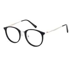 Oval Silver Eyeglasses