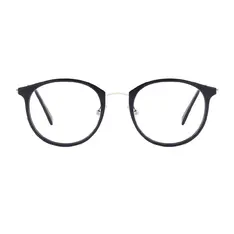 Oval Silver Eyeglasses