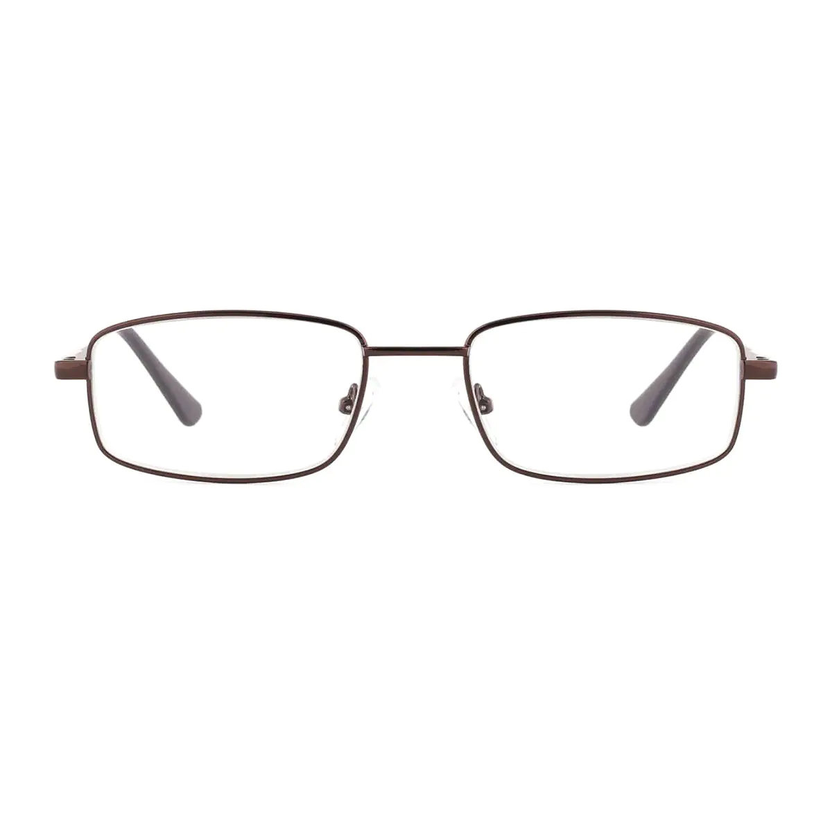 Rectangle Brown Eyeglasses