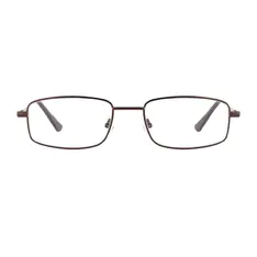 Rectangle Brown Eyeglasses