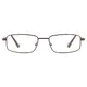 Rectangle Brown Eyeglasses