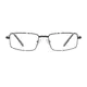 Rectangle Gray Eyeglasses