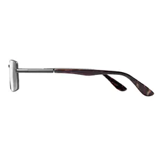 Rectangle Gray Eyeglasses