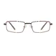 Rectangle  Brown Eyeglasses