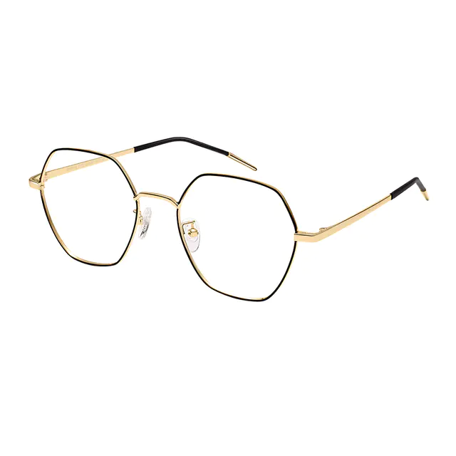 Geometric Black Eyeglasses