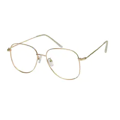 Square Gold Eyeglasses