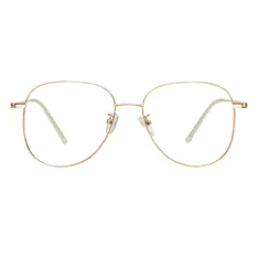 Square Gold Eyeglasses