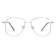 Square Silver Eyeglasses