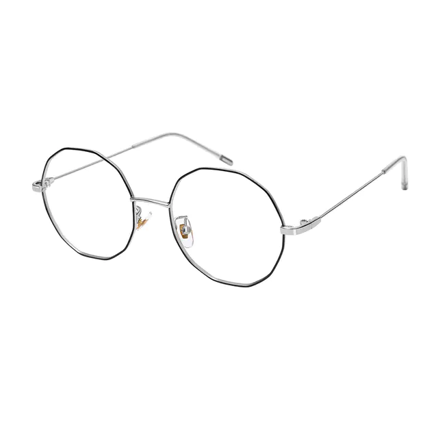 Geometric Black Eyeglasses