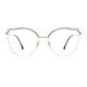 Geometric Gold Eyeglasses
