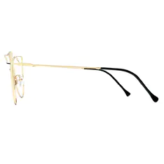 Geometric Gold Eyeglasses