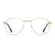 Geometric Gold Eyeglasses