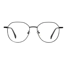 Geometric Black Eyeglasses