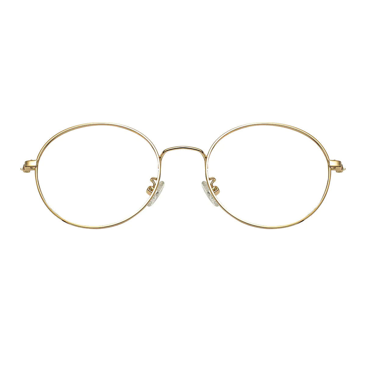 Round Gold Eyeglasses