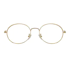 Round Gold Eyeglasses